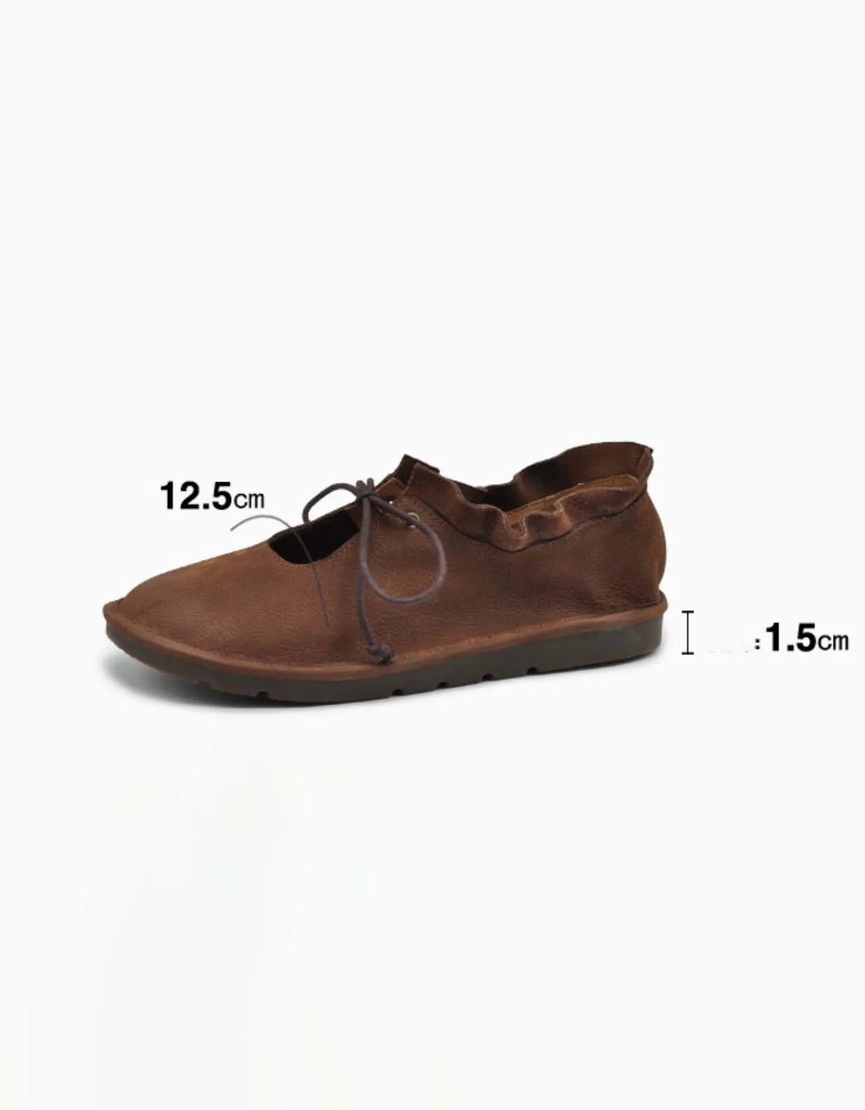 Ankle Lace-up Handmade Soft Leather Flats