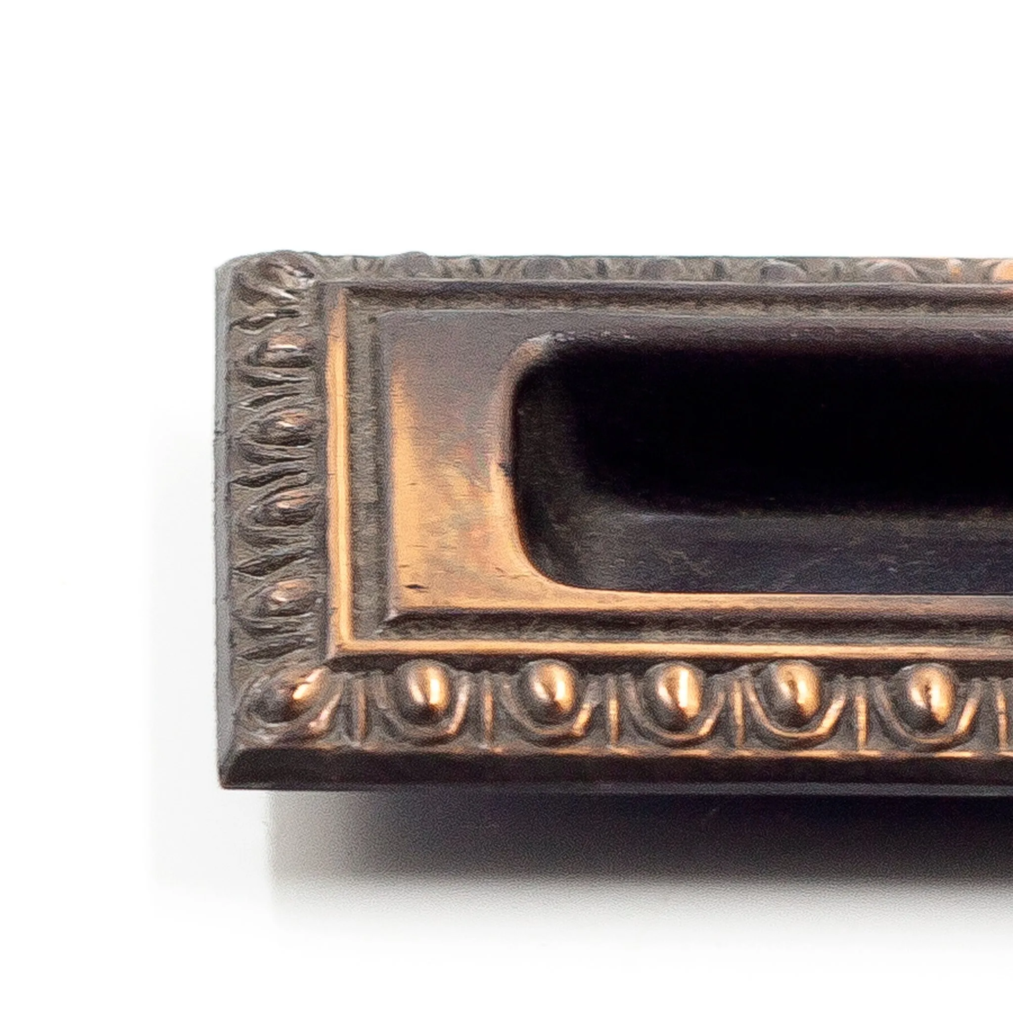 Antique Ornate Japanned Copper Window Lifts