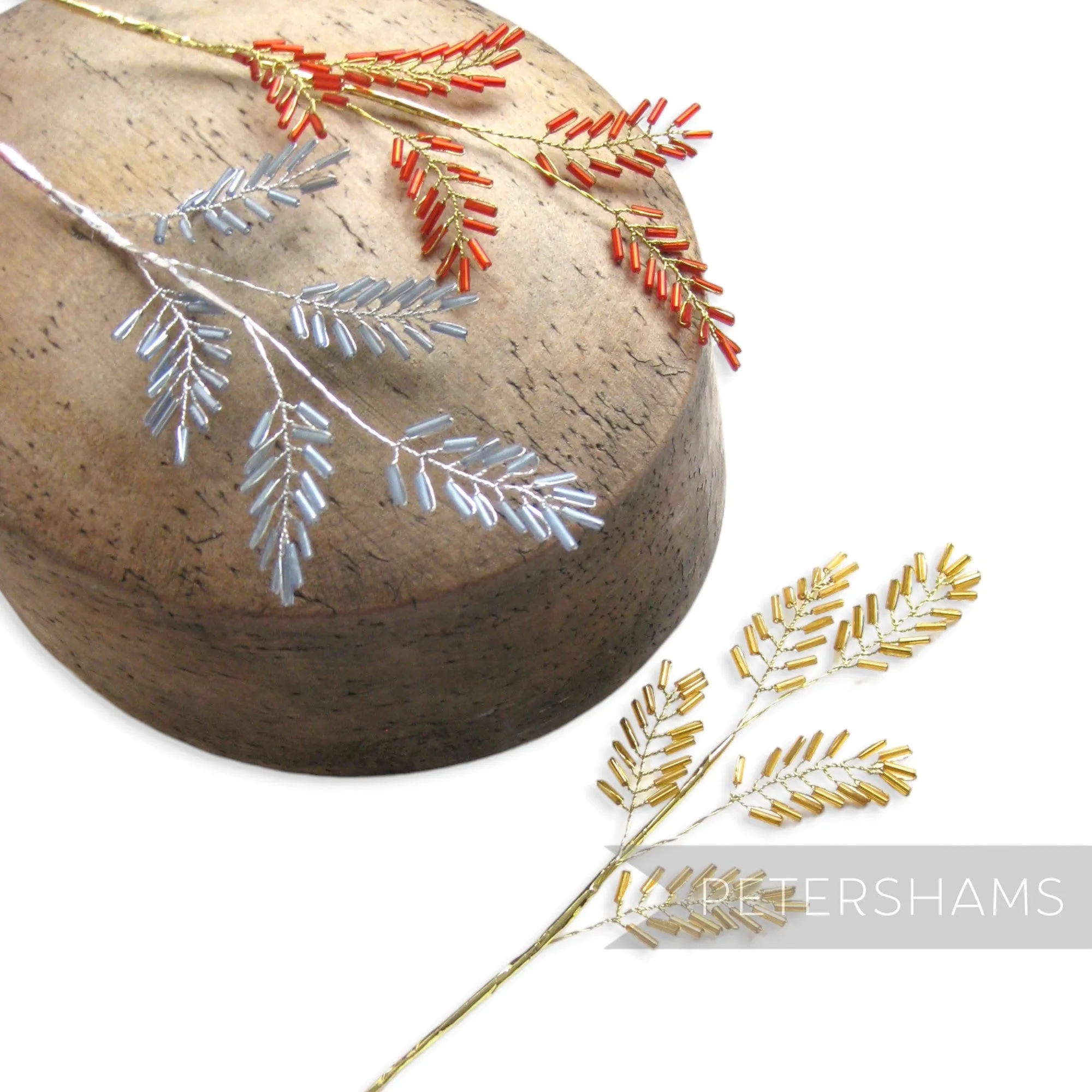 Beaded & Wired Leaf