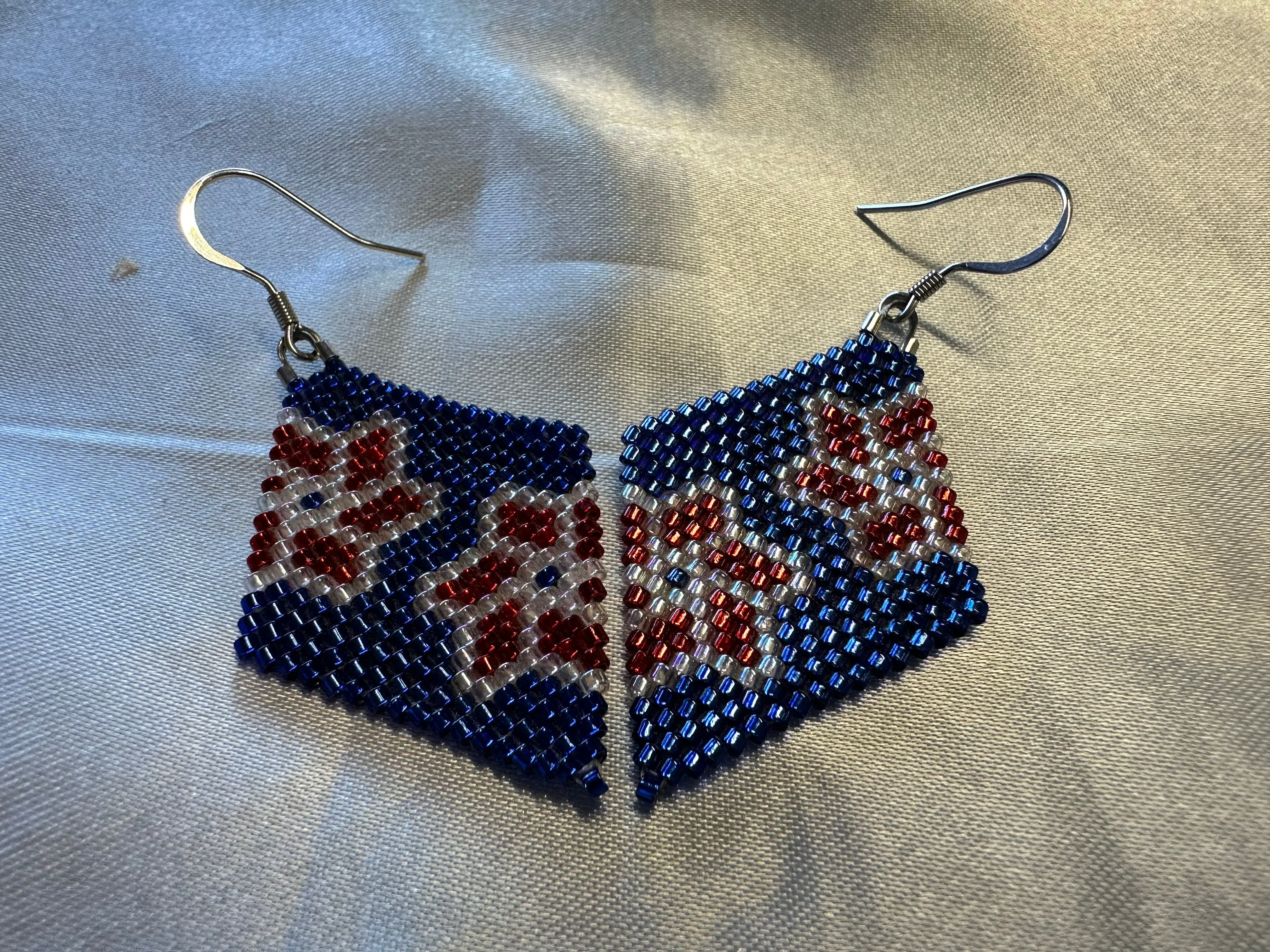 Beaded 'Diamonds' Posts & Dangles