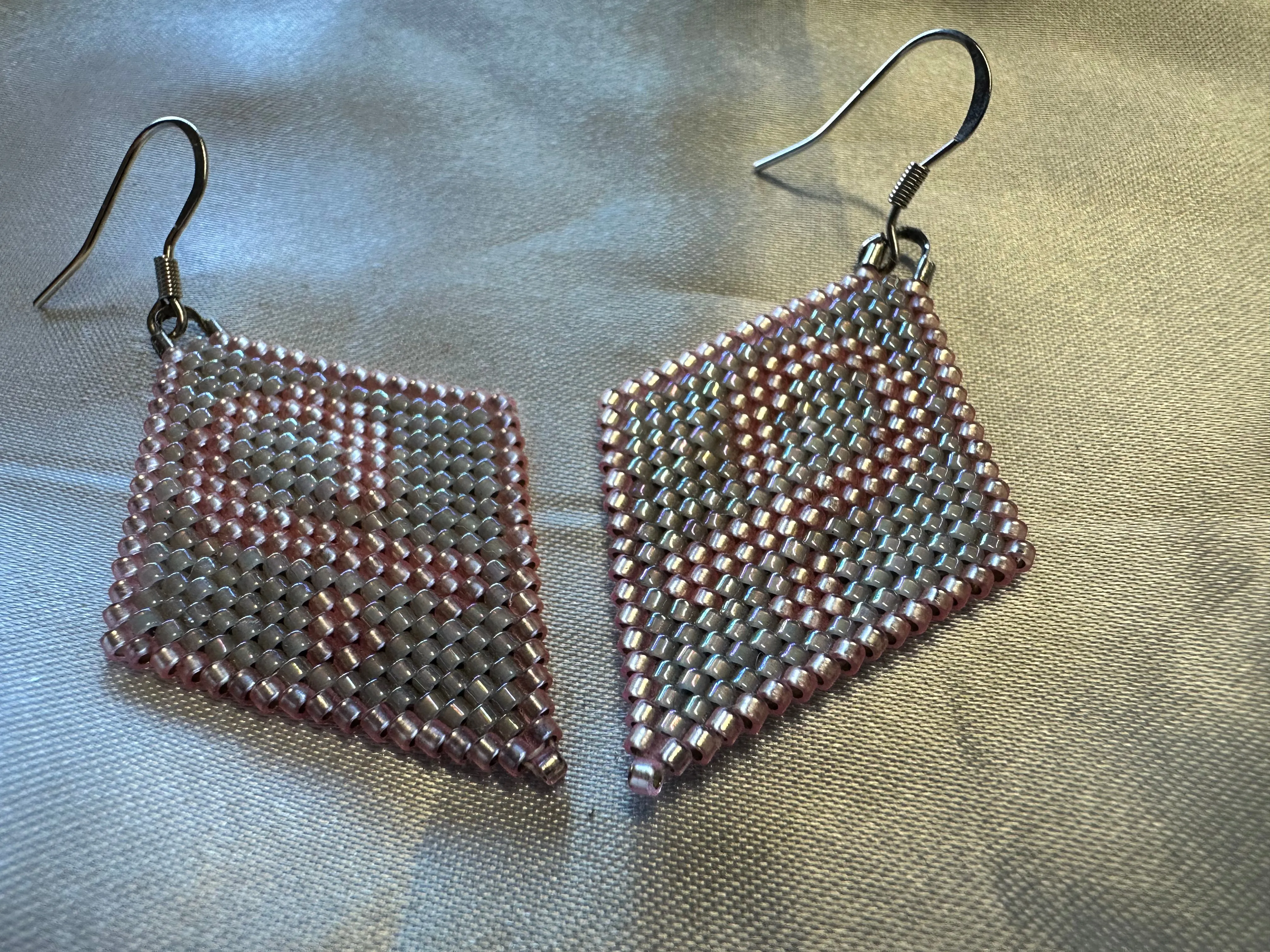 Beaded 'Diamonds' Posts & Dangles