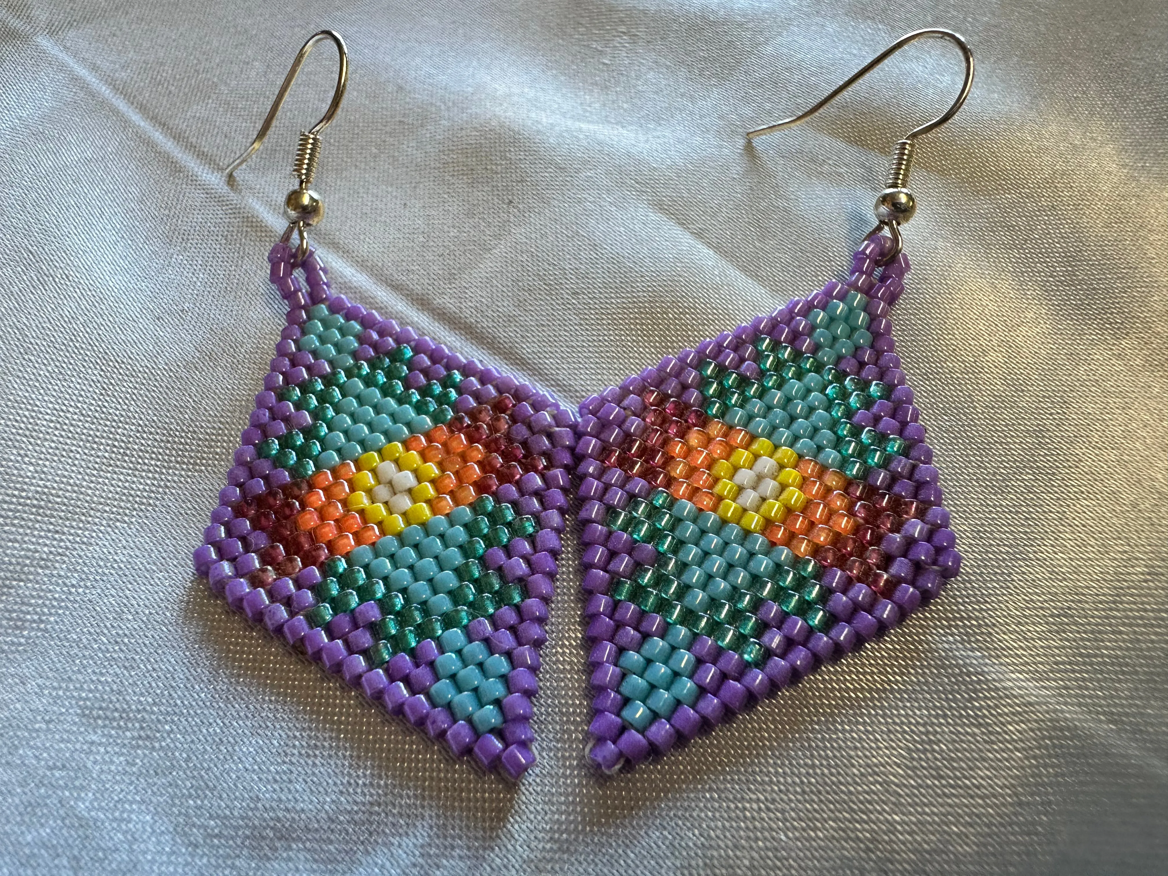 Beaded 'Diamonds' Posts & Dangles