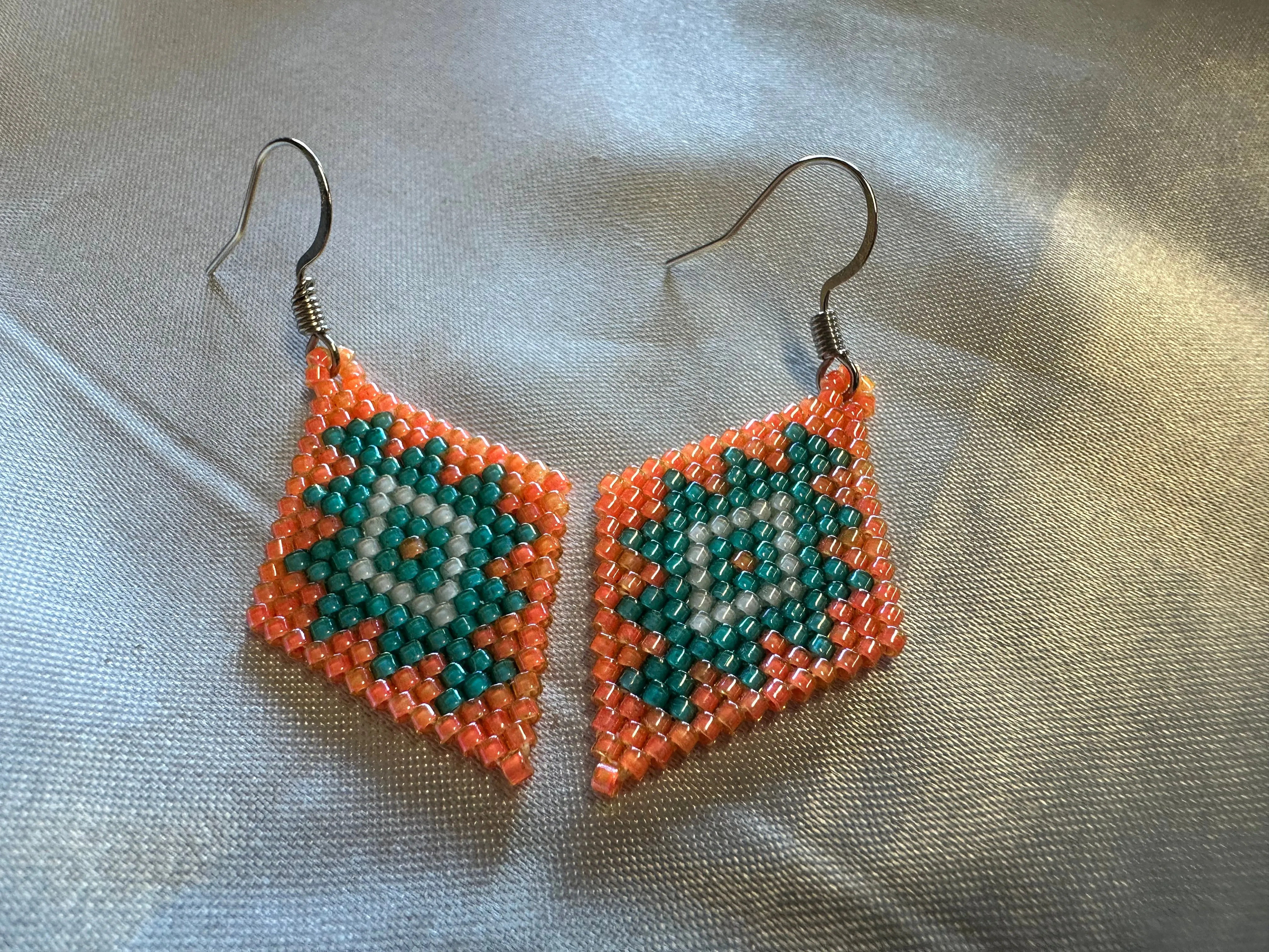 Beaded 'Diamonds' Posts & Dangles