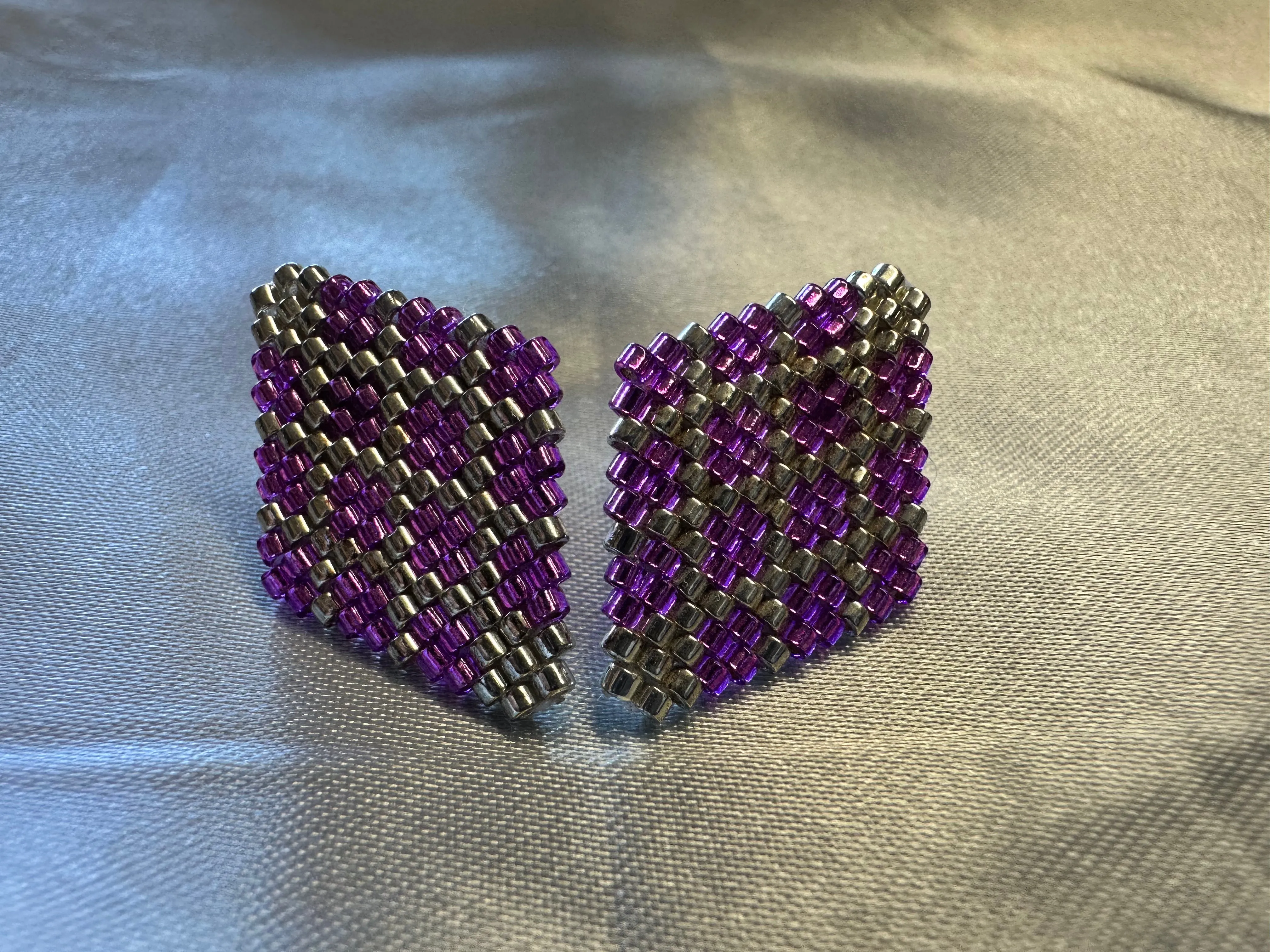 Beaded 'Diamonds' Posts & Dangles