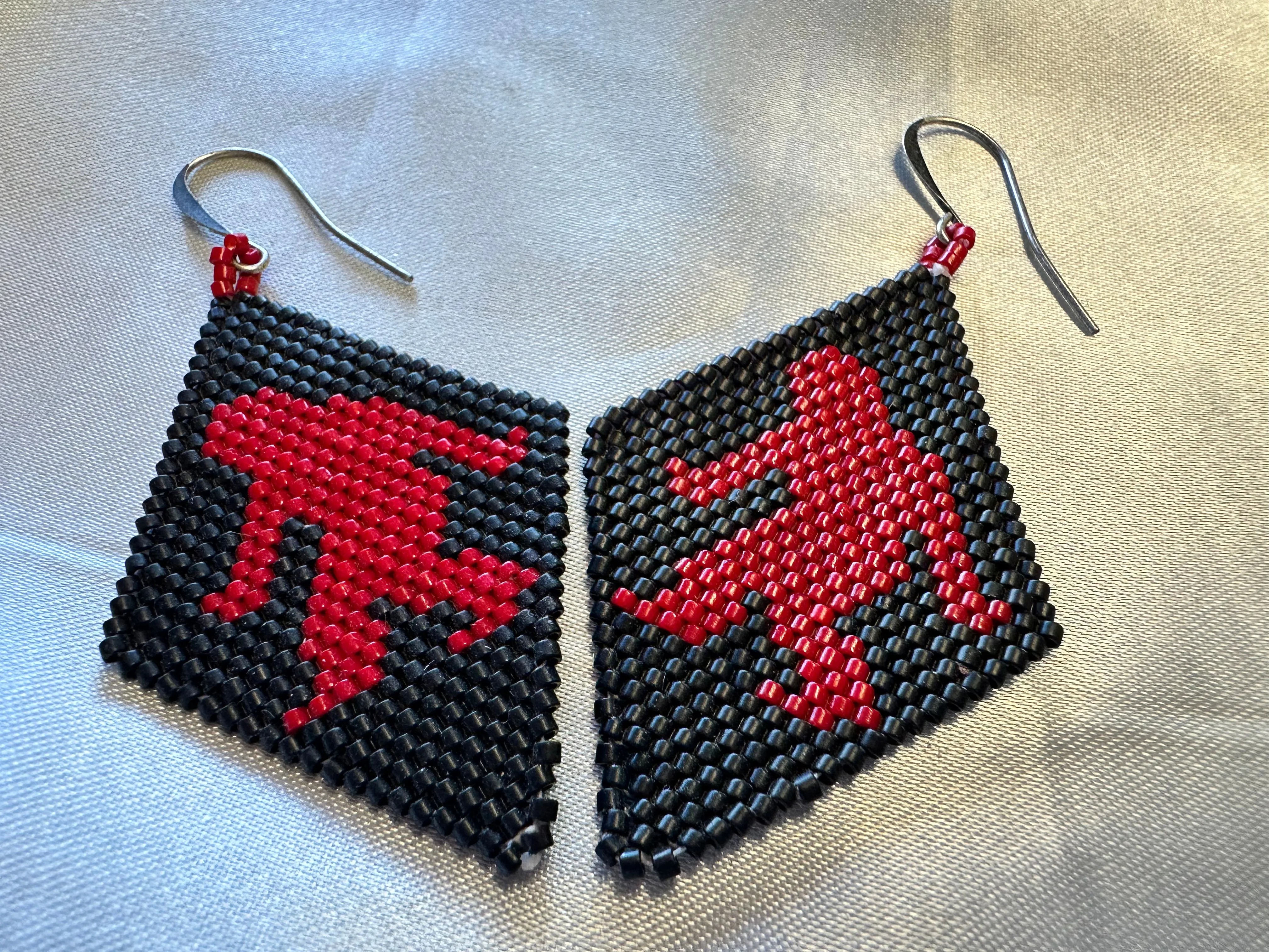 Beaded 'Diamonds' Posts & Dangles