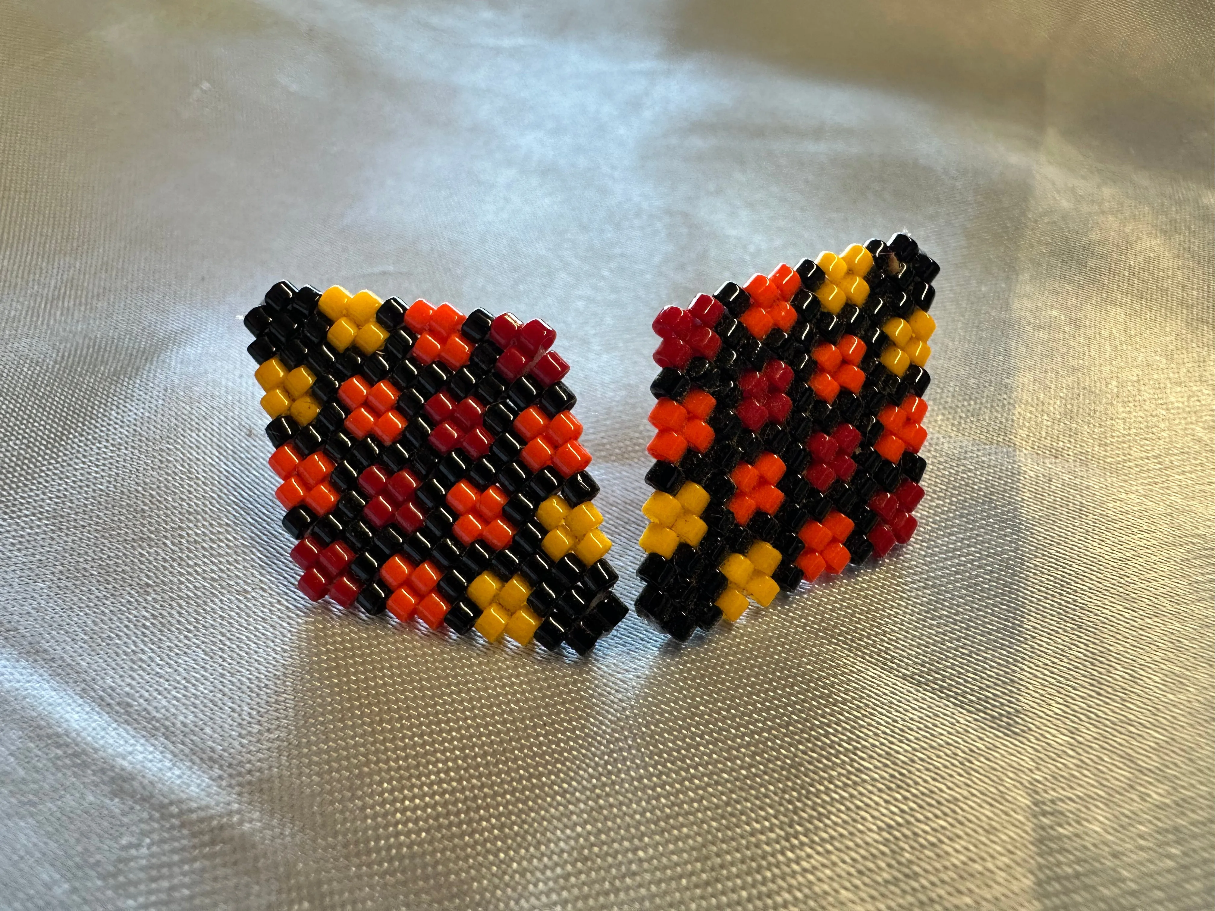 Beaded 'Diamonds' Posts & Dangles
