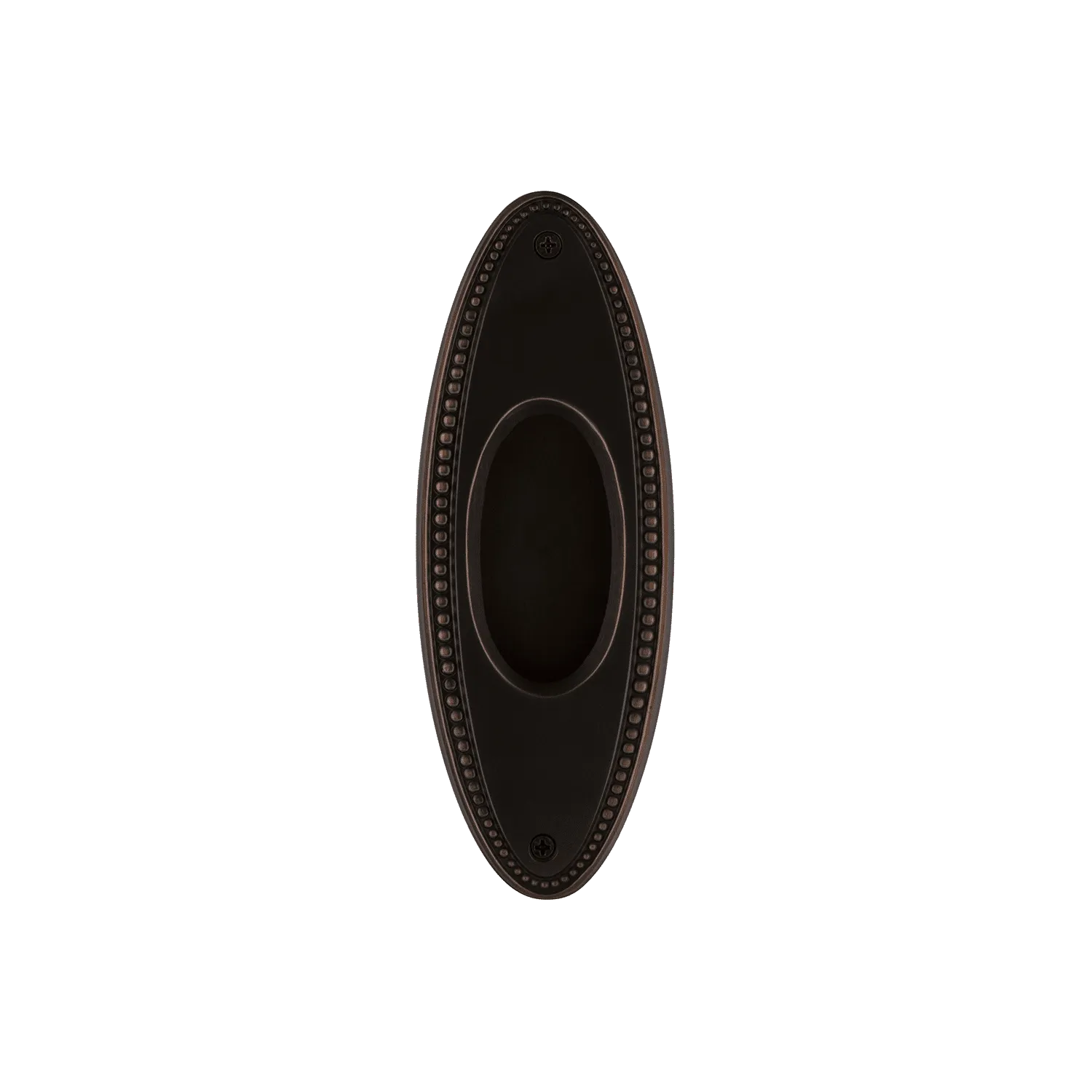 Beaded Flush Pull in Timeless Bronze