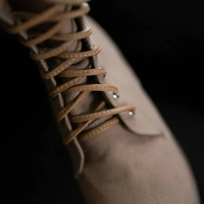Canva combat boots