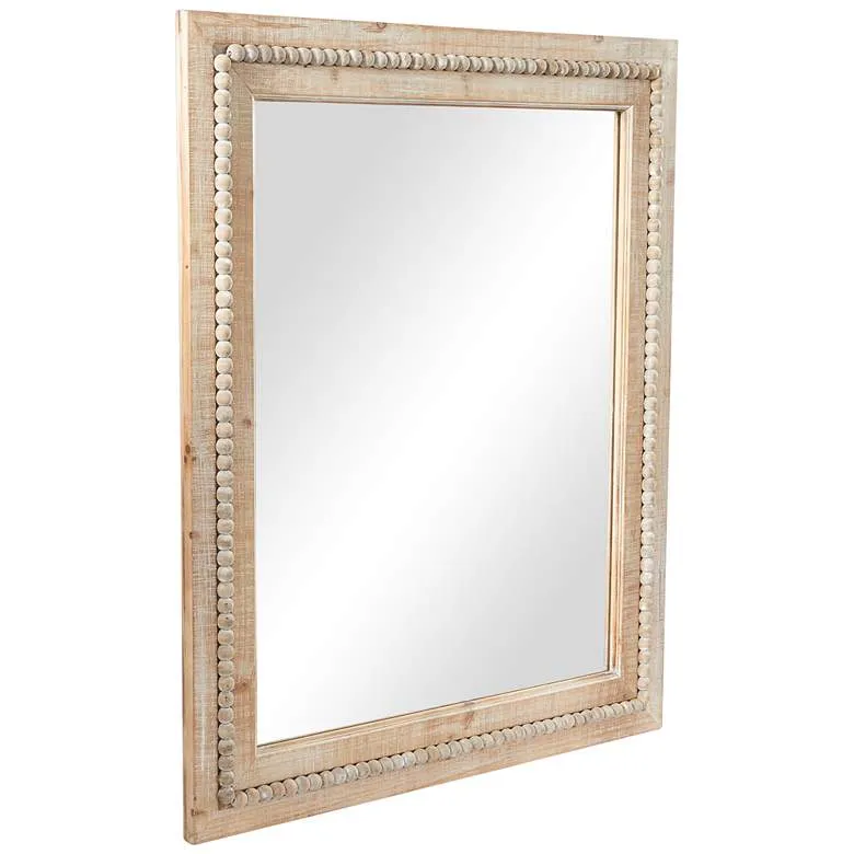 Distressed Wood Rectangular Wall Mirror
