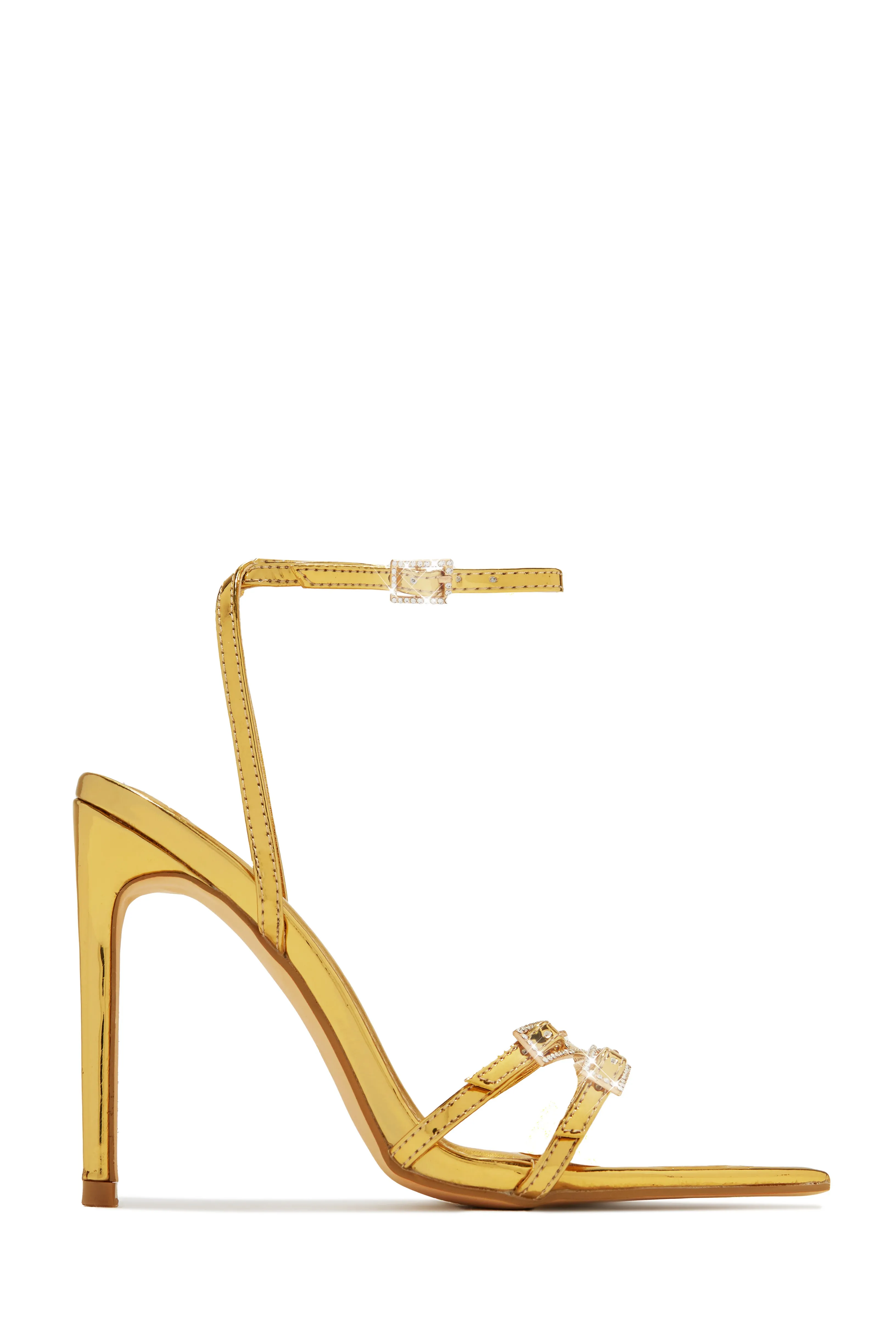 Glamorous Party Embellished High Heels - Bone
