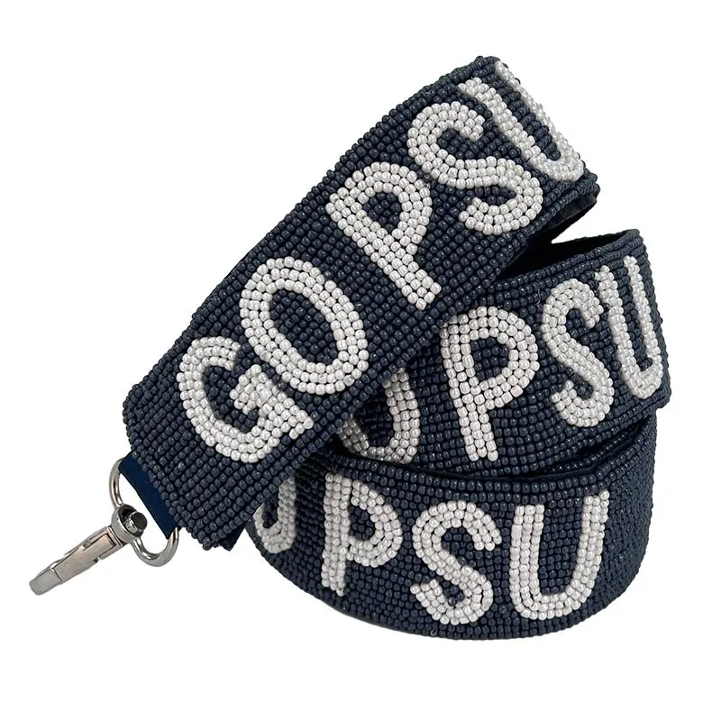 Go PSU Penn State Beaded Bag Strap