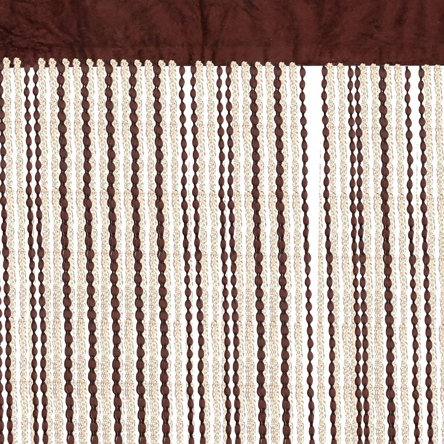 Heart Home HEART0606 Door Decorative Room Window Divider Sheer Fringe Thread Plain Strings Hanging Plastic Curtains (Maroon, 7 x 4 ft)