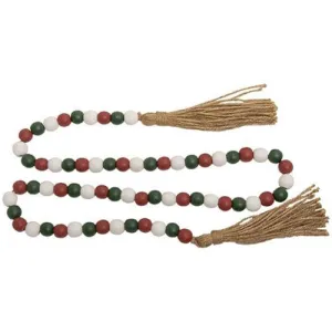 Holiday Multi-Color 48"L Beaded Garland