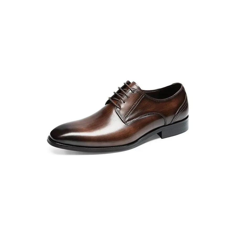 LuxeSmooth Exquisite Pattern Derbies Dress Shoes