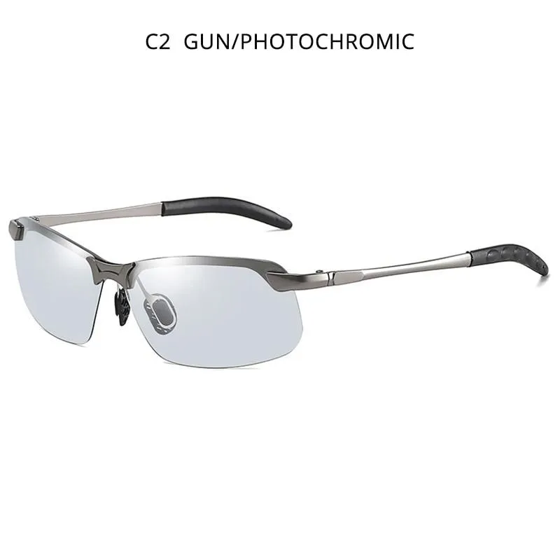 Men Intelligent Smart Photochromic Polarised Chameleon Night Vision Driving Glasses