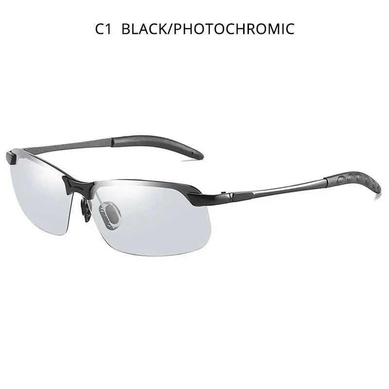 Men Intelligent Smart Photochromic Polarised Chameleon Night Vision Driving Glasses