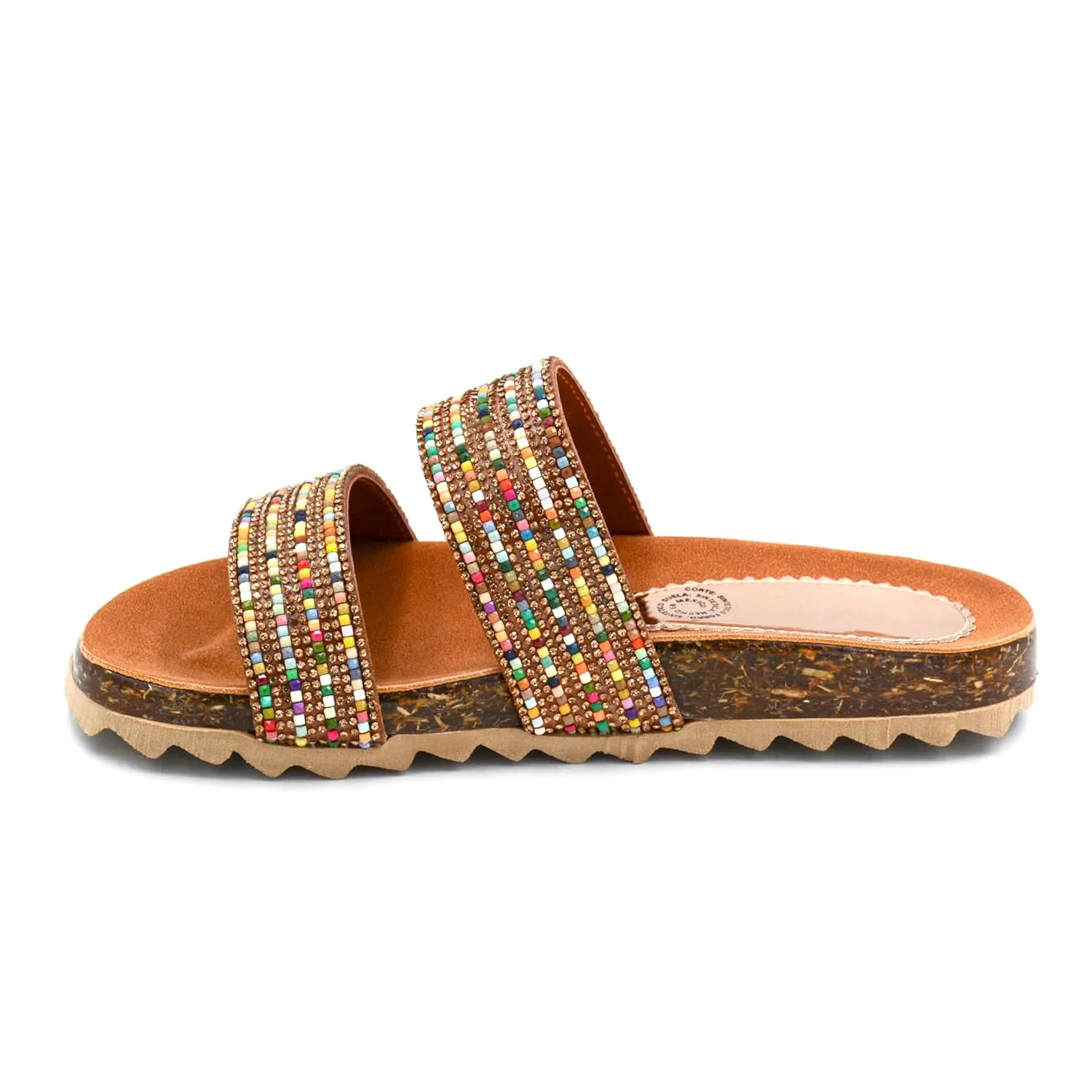 Mexican Leather Sandals with colorful beaded for Women - Model 984 (8)