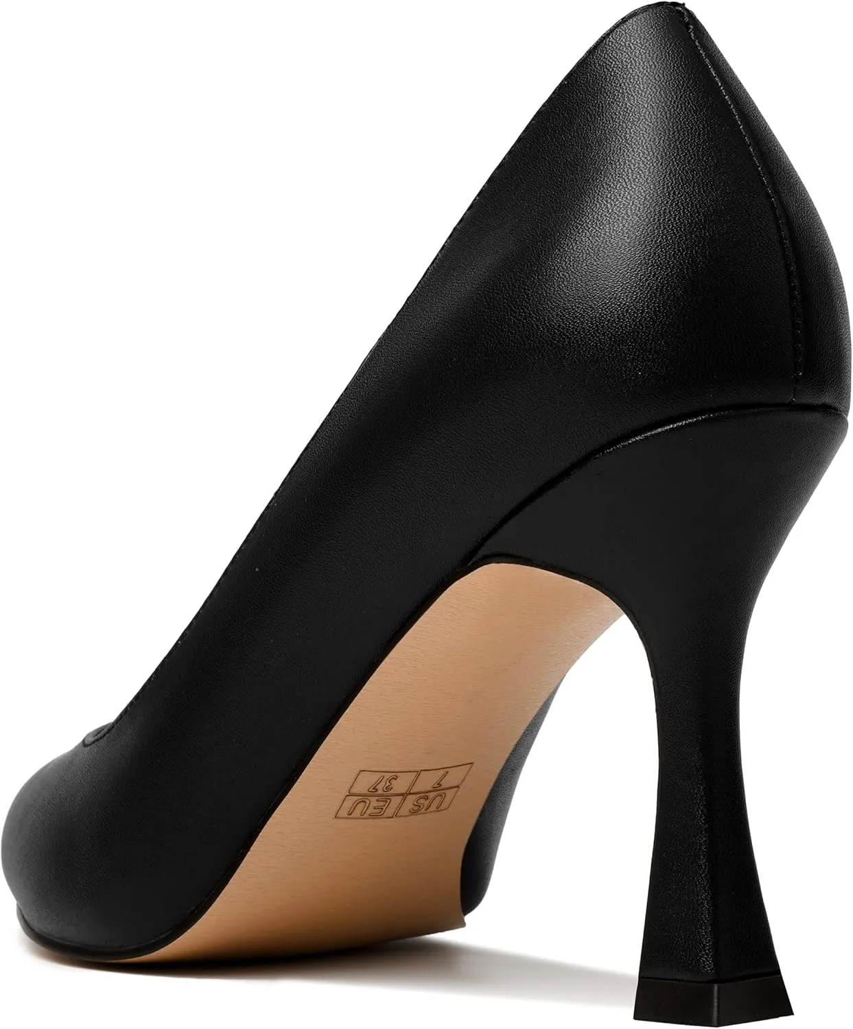 MODENCOCO Womens Slip On Elegant Matte Pointed Toe Sexy Party Stiletto High Heel Pumps Dress Shoes 3.5 Inch