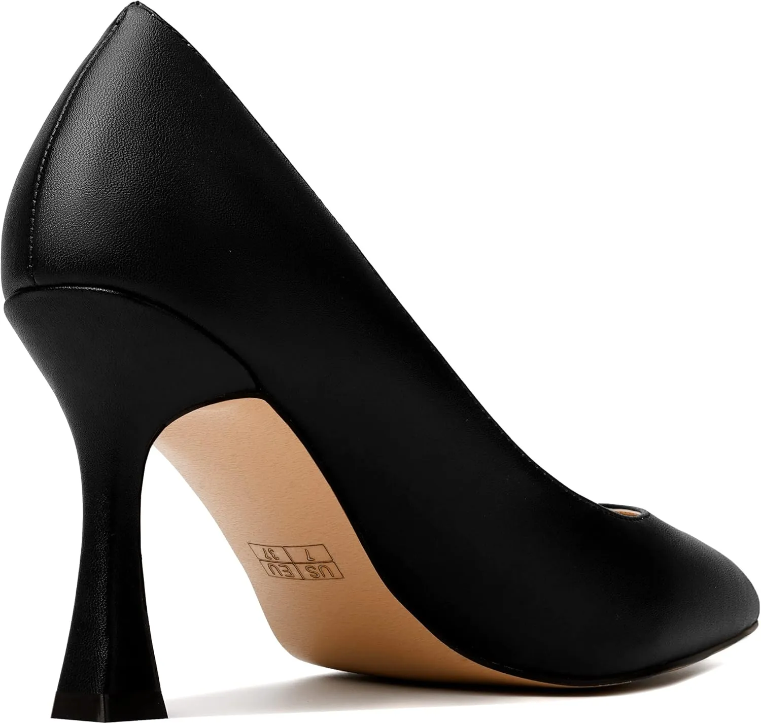MODENCOCO Womens Slip On Elegant Matte Pointed Toe Sexy Party Stiletto High Heel Pumps Dress Shoes 3.5 Inch