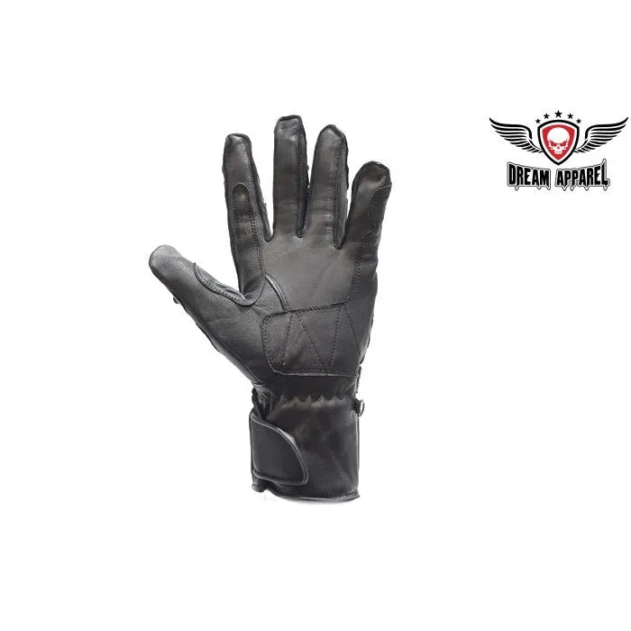 Motorcycle Racing Gloves Metal Finger Tips