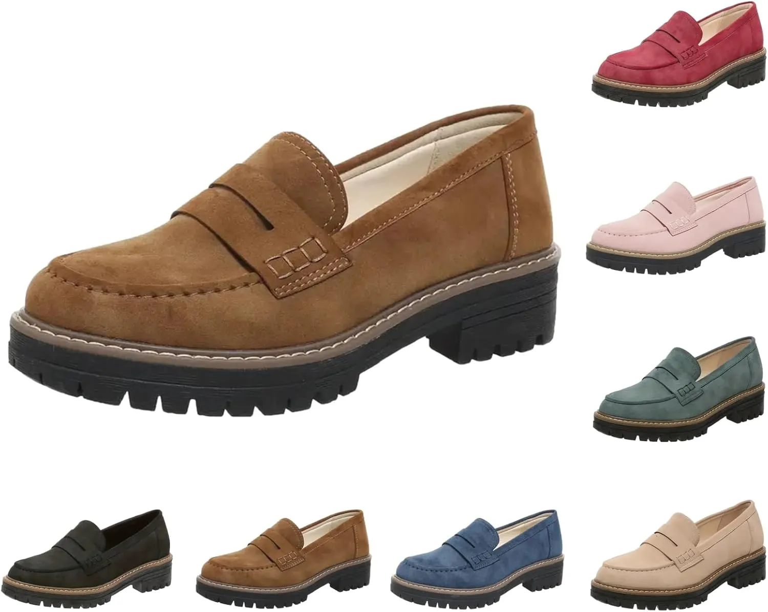 Orthoture-Orthopedic Platform Loafers Comfortable and Slip Resistant Loafers with Breathable Arch Support Wide fit Perfect for Walking