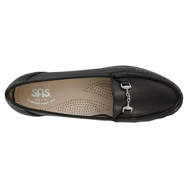 SAS Metro Loafer Black Leather (Women's)