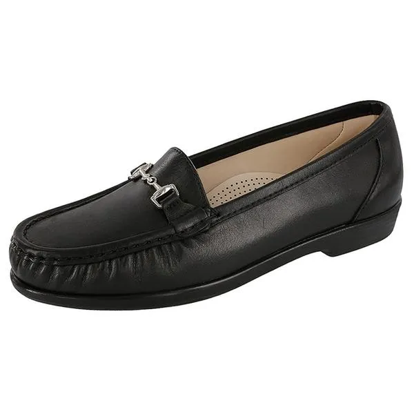 SAS Metro Loafer Black Leather (Women's)