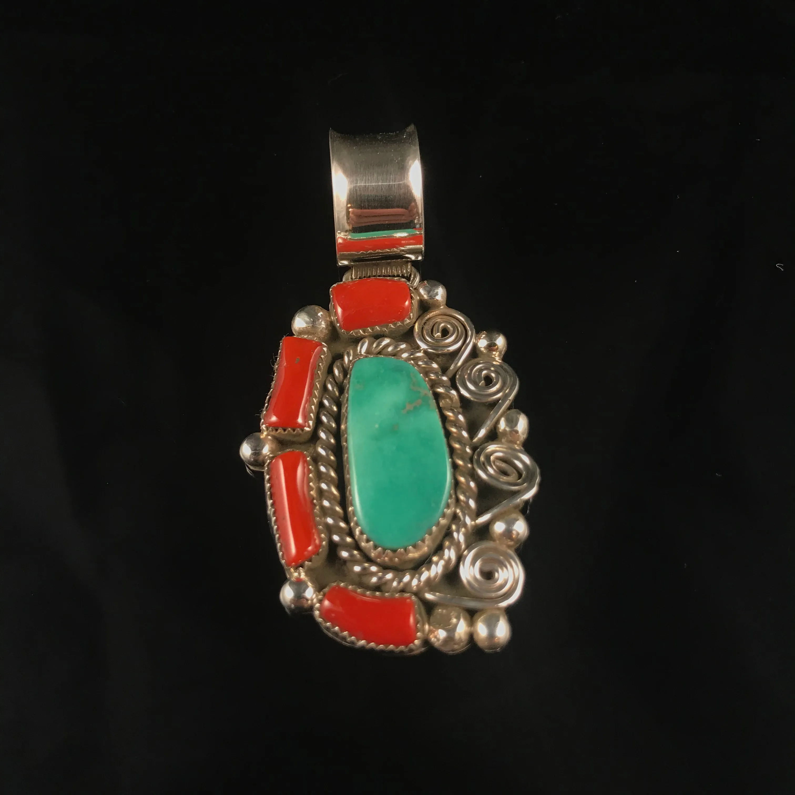 Sterling Silver & Turquoise Pendant