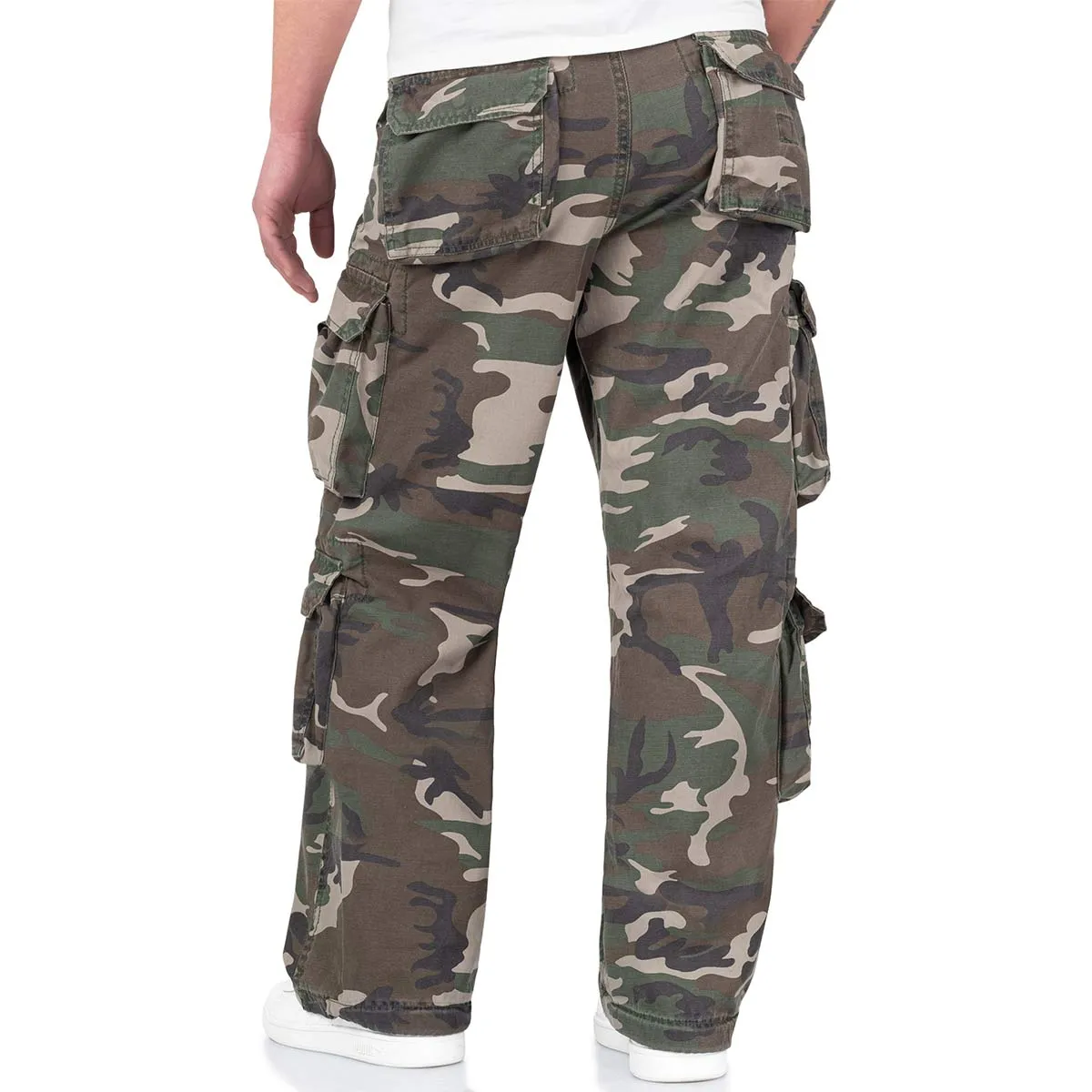 Surplus Airborne Vintage Trousers Woodland Camo