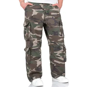 Surplus Airborne Vintage Trousers Woodland Camo