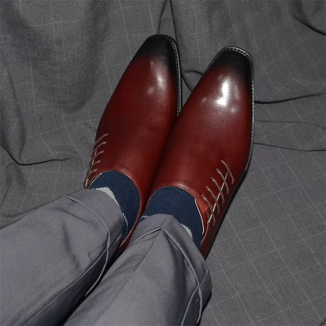 Urban Chic Lace-Up Leather Dress Shoes