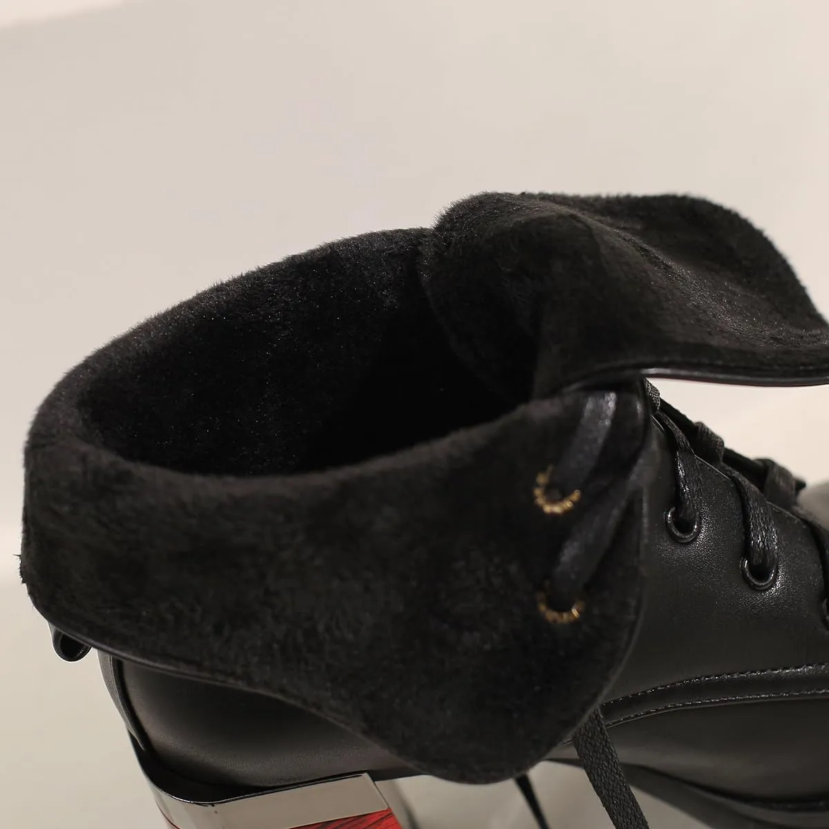 Womens Fashion Comfortable Chunky Heels Walking Ankle Boots Lace UP Combat Boots Platform Tooling Boots Rounded toe Tactical Boots